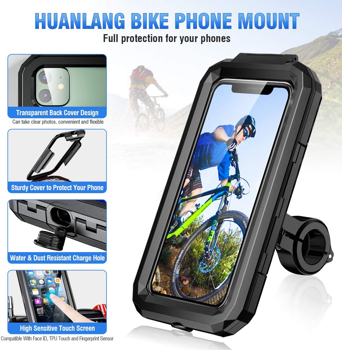 Waterproof phone online case for cycling