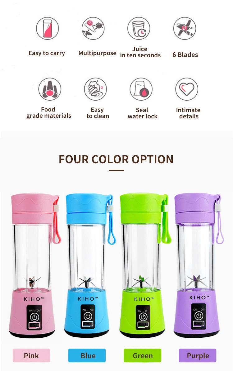Homifye Portable USB Rechargeable Blender