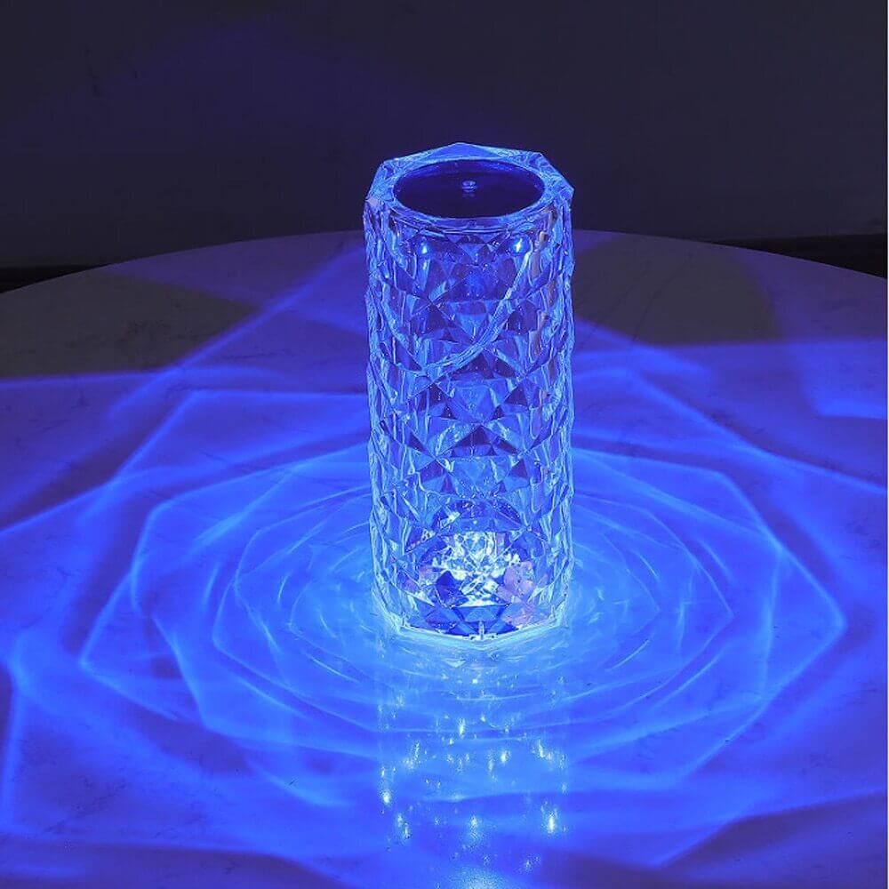 3D Crystal Diamond Led Lamp - Rechargeable