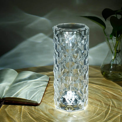 3D Crystal Diamond Led Lamp - Rechargeable