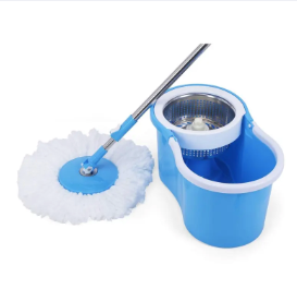 360° Easy Spin Magic Mop With Steel Bucket