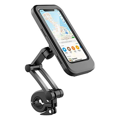 Homifye 360° Bicycle Motor Bike Waterproof Phone Case Mount Holder