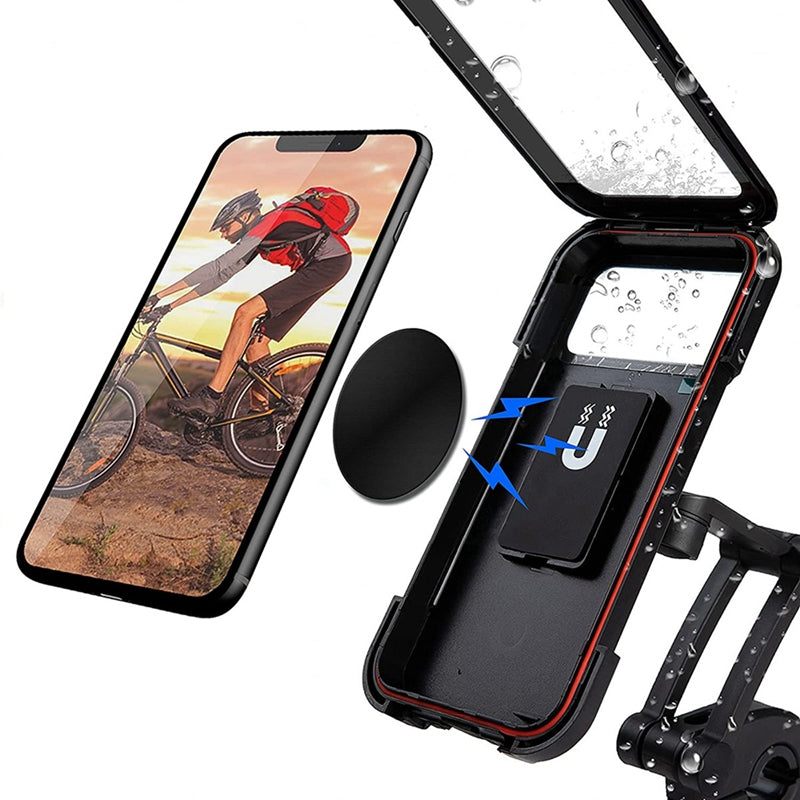 Homifye 360° Bicycle Motor Bike Waterproof Phone Case Mount Holder