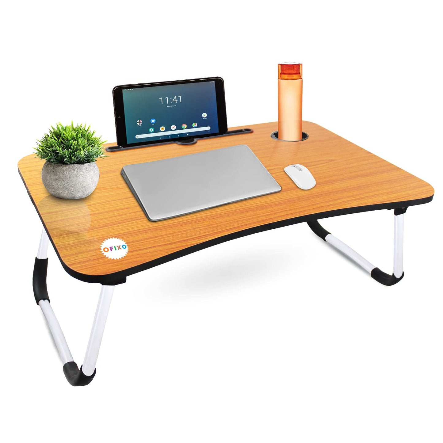 Homifye Foldable Wooden Laptop Table