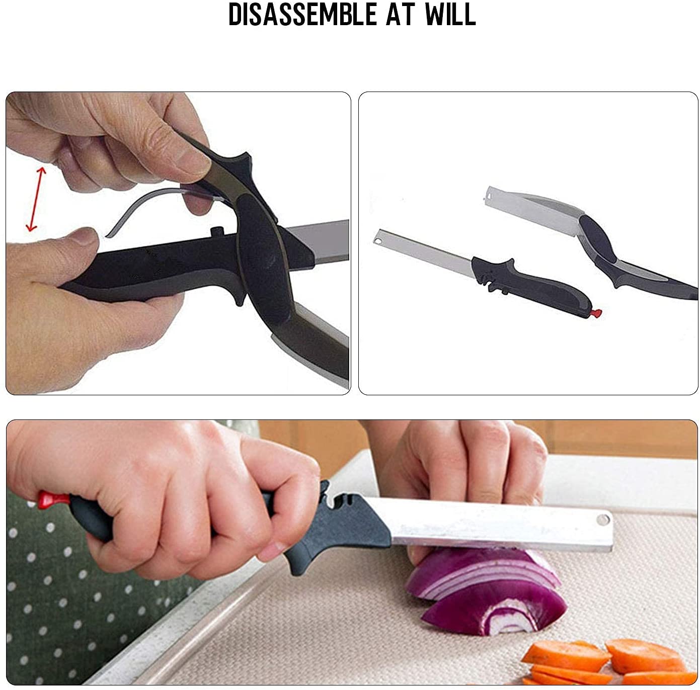 Homifye Clever Cutter - 2 in 1 Kitchen Knife
