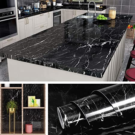 Homifye Waterproof & Heat Resistant Marble Sheet Sticker