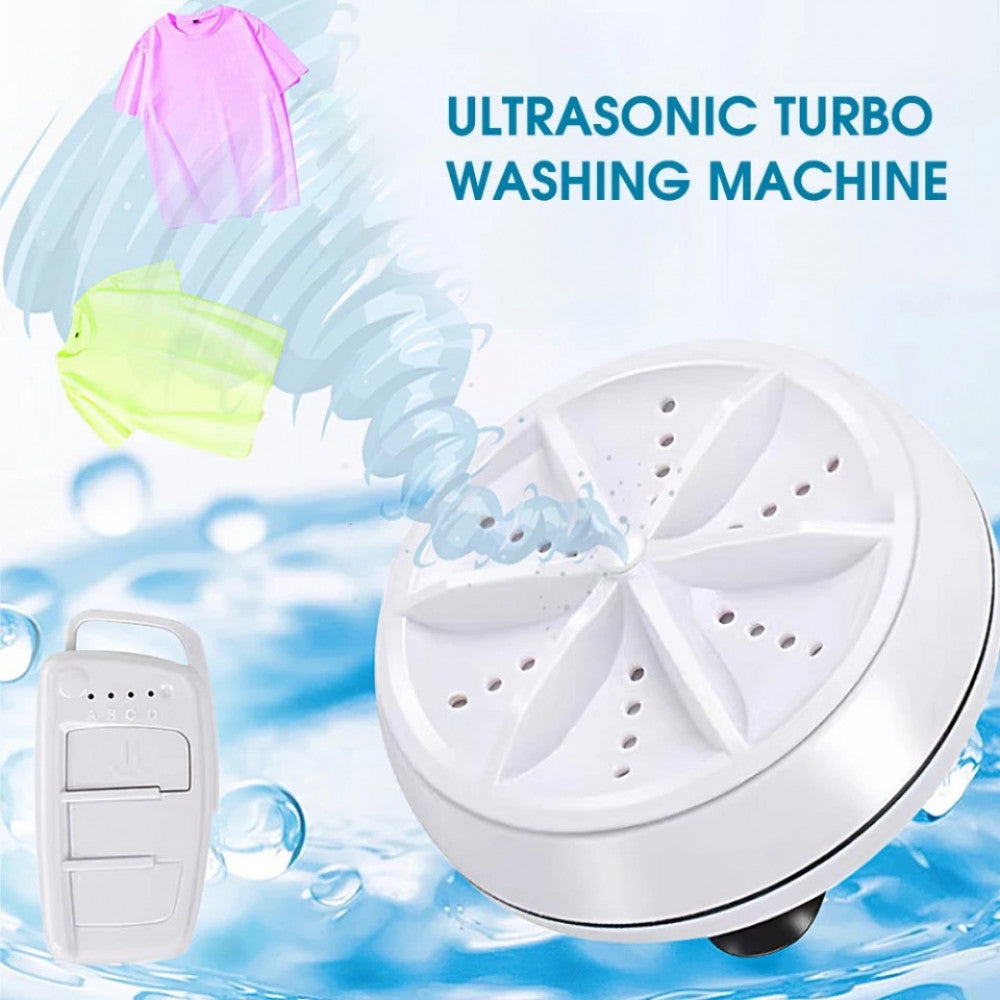 Homifye Portable USB Ultrasonic Turbine Laundry Washing Machine