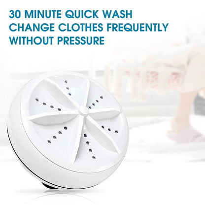 Homifye Portable USB Ultrasonic Turbine Laundry Washing Machine