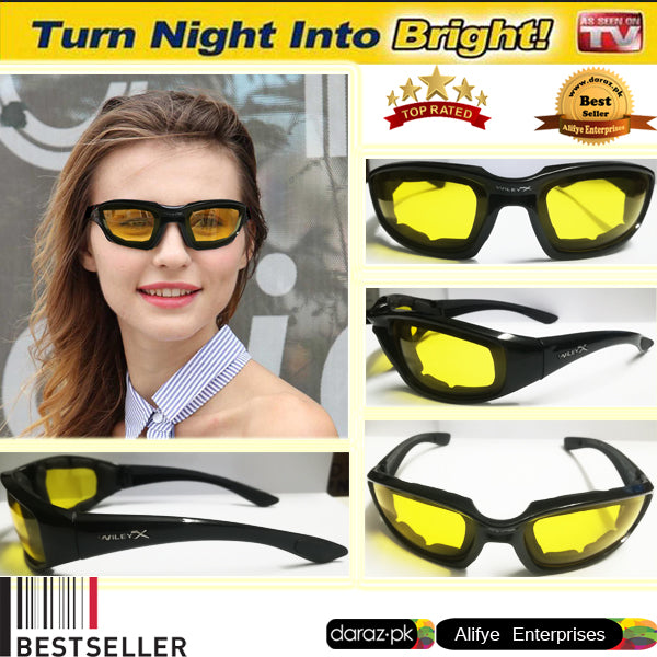 Homifye Day and Night Vision Glasses (Pack Of 2)