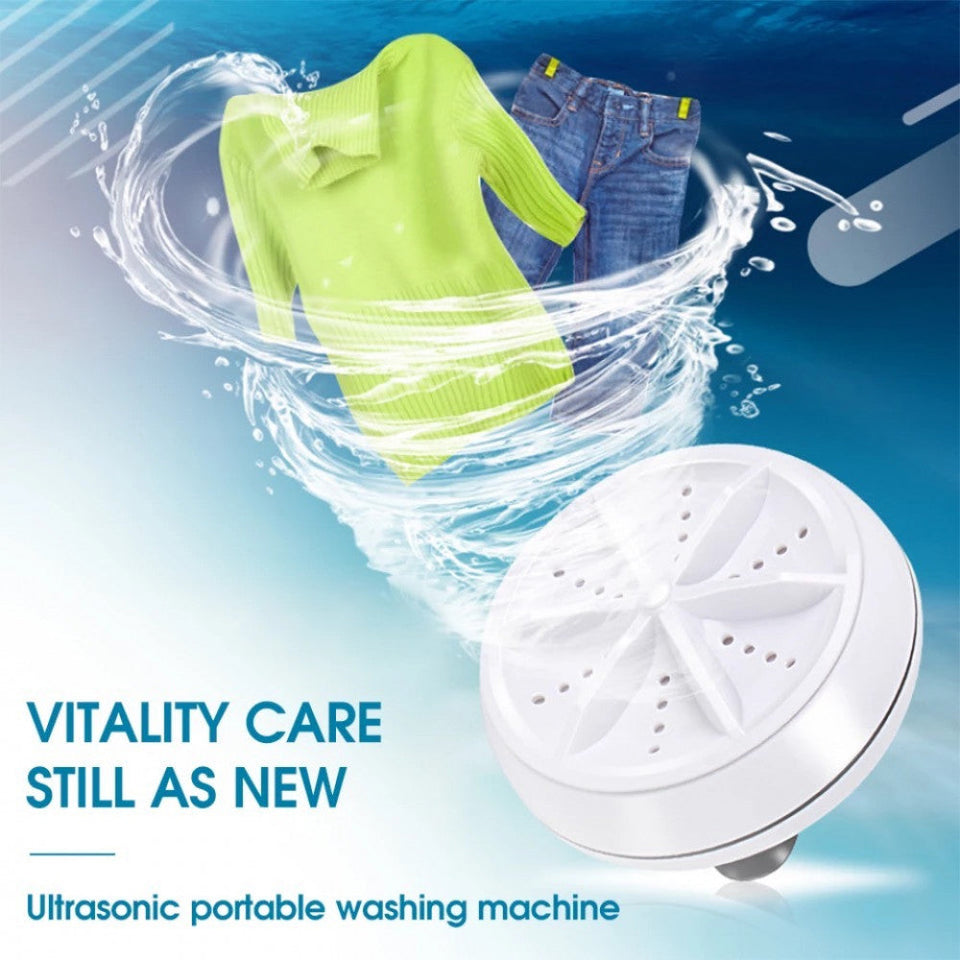 Ultrasonic portable washing store machine